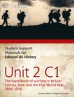 Student Support Materials for History : Edexcel AS Unit 2 Option C1: The Experience of Warfare in Britain: Crimea, Boer and the First World War, 1854-1929 - Book