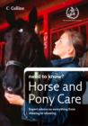 Horse and Pony Care (Collins Need to Know?) - The British Horse Society