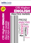 Higher English Practice Papers : Prelim Papers for Sqa Exam Revision - Book