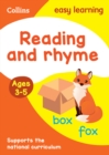 Reading and Rhyme Ages 3-5 : Ideal for Home Learning - Book