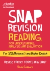 National 5/Higher English Revision: Reading for Understanding, Analysis and Evaluation : Revision Guide for the Sqa English Exams - Book
