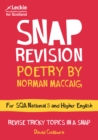 National 5/Higher English Revision: Poetry by Norman MacCaig : Revision Guide for the Sqa English Exams - Book