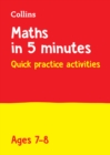 Maths in 5 Minutes a Day Age 7-8 : Ideal for Use at Home - Book
