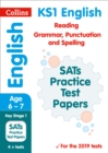 New KS1 SATs English Reading, Grammar, Punctuation and Spelling Practice Papers : For the 2020 Tests - Book