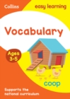 Vocabulary Activity Book Ages 3-5 - Book