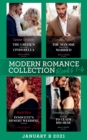 Modern Romance January 2021 B Books 1-4 : The Greek's Convenient Cinderella / the Man She Should Have Married / Innocent's Desert Wedding Contract / Returning to Claim His Heir - eBook