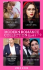 Modern Romance July 2022 Books 1-4 : Crowning His Kidnapped Princess (Scandalous Royal Weddings) / Maid for the Greek's Ring / the Night the King Claimed Her / the Billionaire's Baby Negotiation - eBook