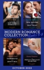 Modern Romance October 2022 Books 5-8 : Unwrapping His New York Innocent (Billion-Dollar Christmas Confessions) / Nine Months After That Night / Snowbound in Her Boss's Bed / the Prince's Pregnant Sec - eBook