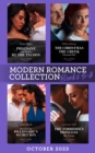Modern Romance October 2023 Books 5-8 : Pregnant and Stolen by the Tycoon / The Christmas the Greek Claimed Her / Hired for the Billionaire's Secret Son / The Forbidden Princess He Craves - eBook