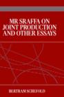 Mr Sraffa on Joint Production and Other Essays - Book