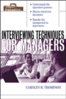 Interviewing Techniques for Managers - eBook