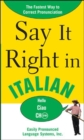 Say It Right in Italian - Book