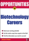 Opportunities in Biotech Careers - Book