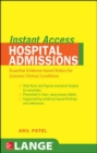 LANGE Instant Access Hospital Admissions - Book