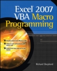 Excel 2007 VBA Macro Programming - Book