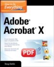 How to Do Everything Adobe Acrobat X - Book