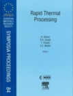 Rapid Thermal Processing : Volume 84 - Book