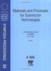 Materials and Processes for Submicron Technologies : Volume 89 - Book