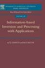Information-Based Inversion and Processing with Applications : Volume 36 - Book