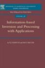 Information-Based Inversion and Processing with Applications - eBook