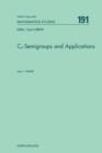 C<INF>o</INF>-Semigroups and Applications - eBook