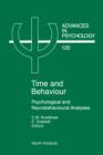 Time and Behaviour : Psychological and Neurobehavioural Analyses - eBook