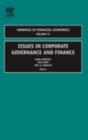 Issues in corporate governance and finance - eBook