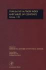 Cumulative Author Index and Tables of Contents Volumes1-32 : Author Cumulative Index - eBook