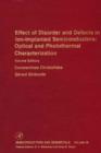 Effect of Disorder and Defects in Ion-Implanted Semiconductors: Optical and Photothermal Characterization - eBook