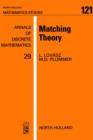 Matching Theory - M.D. Plummer