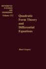 Quadratic Form Theory and Differential Equations - eBook