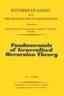 Fundamentals of Generalized Recursion Theory - eBook