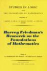 Harvey Friedman's Research on the Foundations of Mathematics - eBook