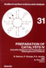 Preparation of Catalysts IV : Scientific Bases for the Preparation of Heterogeneous Catalysts - eBook
