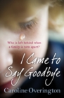 I Came to Say Goodbye - Book