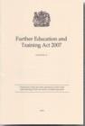 Further Education and Training Act 2007 : Elizabeth II. Chapter 25 - Book