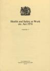 Health and Safety at Work, etc. Act 1974 : Elizabeth II. Chapter 37 - Book
