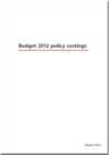 Budget 2012 policy costings - Book