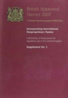 British Approved Names 2007 : Supplement No. 2 - Book
