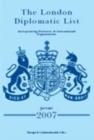 The London Diplomatic List 2007 - Book