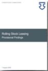 Rolling Stock Leasing : Provisional Findings - Book