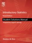 Student Solutions Manual for Introductory Statistics - Book
