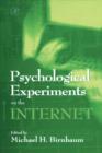 Psychological Experiments on the Internet - Book