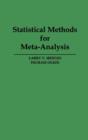 Statistical Methods for Meta-Analysis - Book