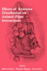 Effects of Resource Distribution on Animal Plant Interactions - Book