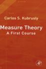 Measure Theory : A First Course - Book