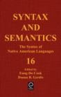 The Syntax of Native American Languages - Book