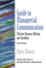 Guide to Managerial Communication : International Edition - Book