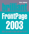 Brilliant Frontpage 2003 - Book