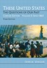 These United States : The Questions of Our Past Concise Edition, Since 1865 (Chapters 16-31) v. 2 - Book